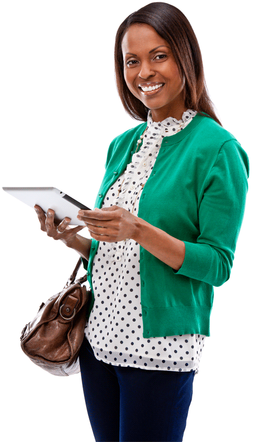 Picture of woman representing the main character of the story on this page
