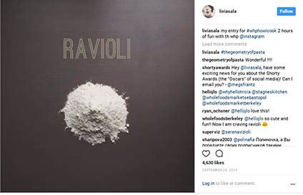 how to make ravioli Instagram screenshot