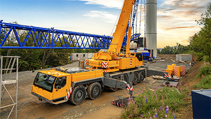 Crane on a jobsite