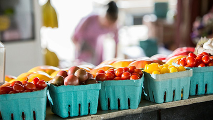 tomatoes in boxes