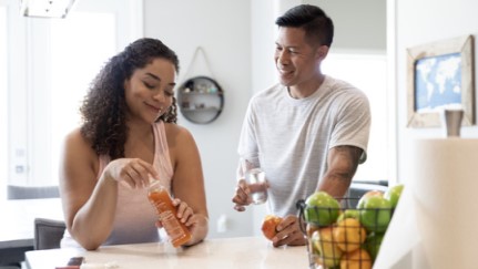 couple in home