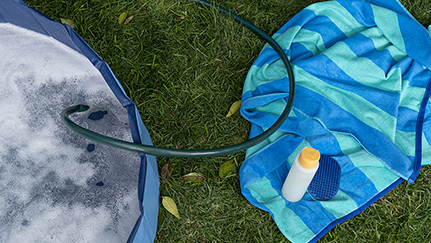 family swimming in a home pool, a common attractive nuisance example