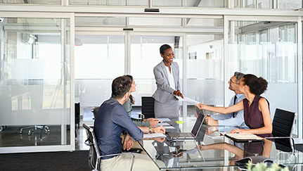 image of a business meeting