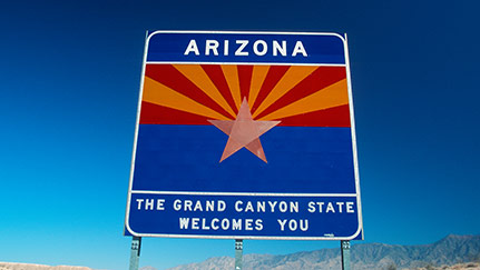 Arizona welcome sign
