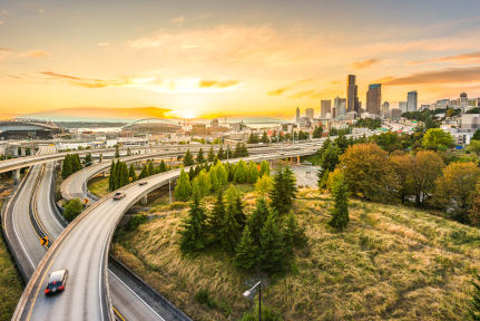 Landscape of Seattle, Washington