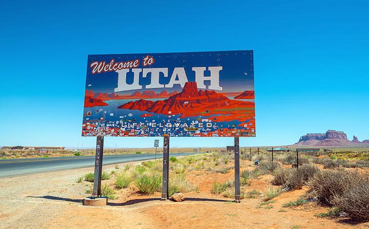 utah state sign