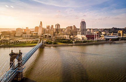 Landscape of Cincinnati, Ohio