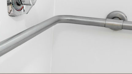 grab bar in the shower