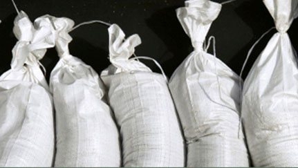 sand bags lined up