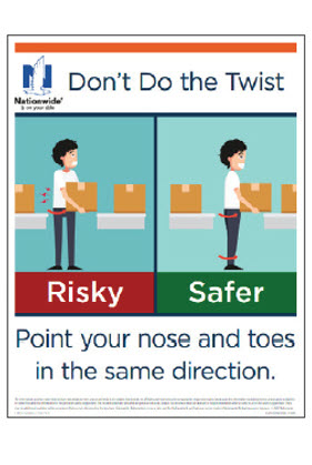 Dont do the twist - point your nose