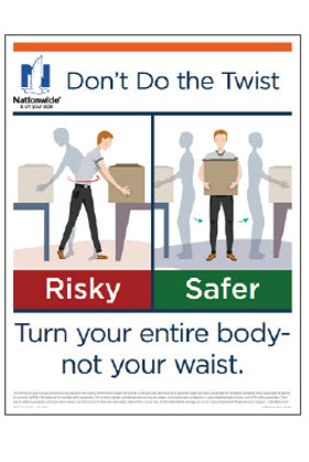 Dont do the twist - turn your entire body